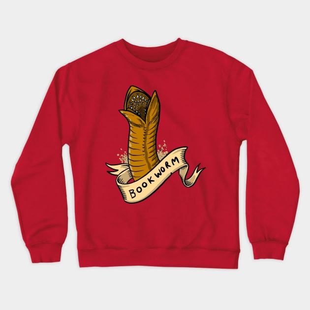 BOOKWORM Crewneck Sweatshirt by Brownlazer